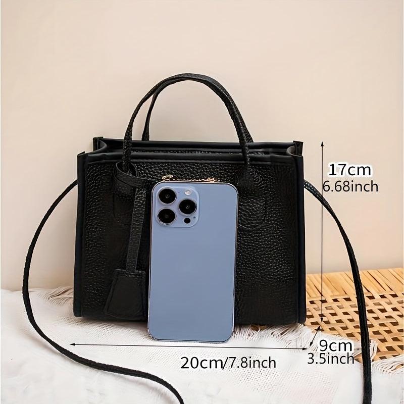 Classic Square Shoulder Bag Minimalist Satchel Women's Handbag