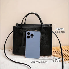 Classic Square Shoulder Bag Minimalist Satchel Women's Handbag
