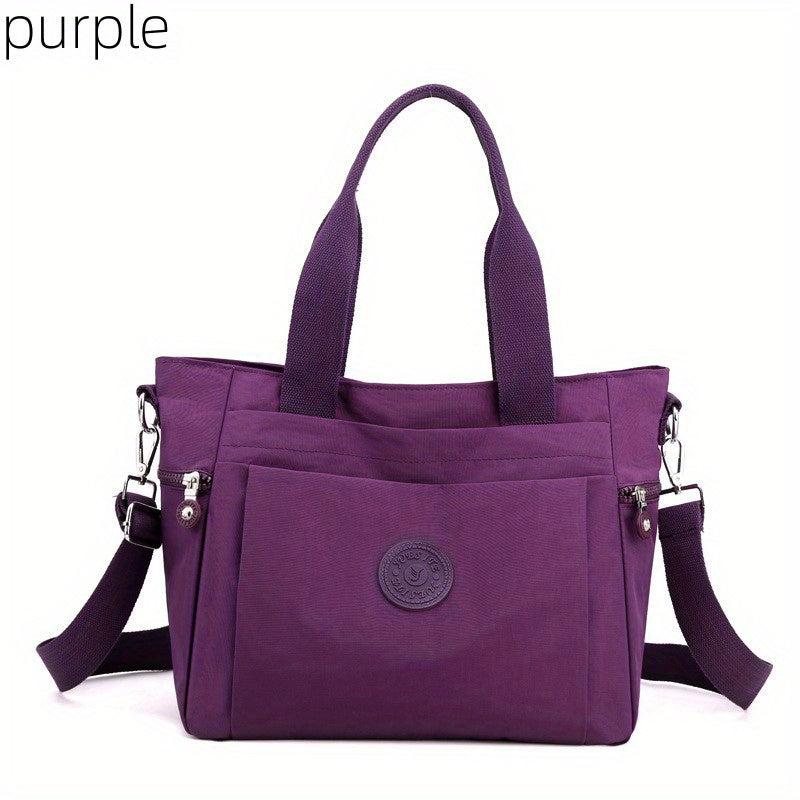 Large Capacity Crossbody Tote Bag Nylon Lightweight Messenger Bag