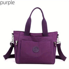 Large Capacity Crossbody Tote Bag Nylon Lightweight Messenger Bag