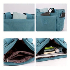 Large Capacity Crossbody Tote Bag Nylon Lightweight Messenger Bag