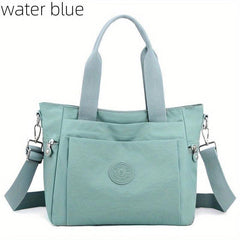 Large Capacity Crossbody Tote Bag Nylon Lightweight Messenger Bag