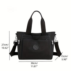 Large Capacity Crossbody Tote Bag Nylon Lightweight Messenger Bag