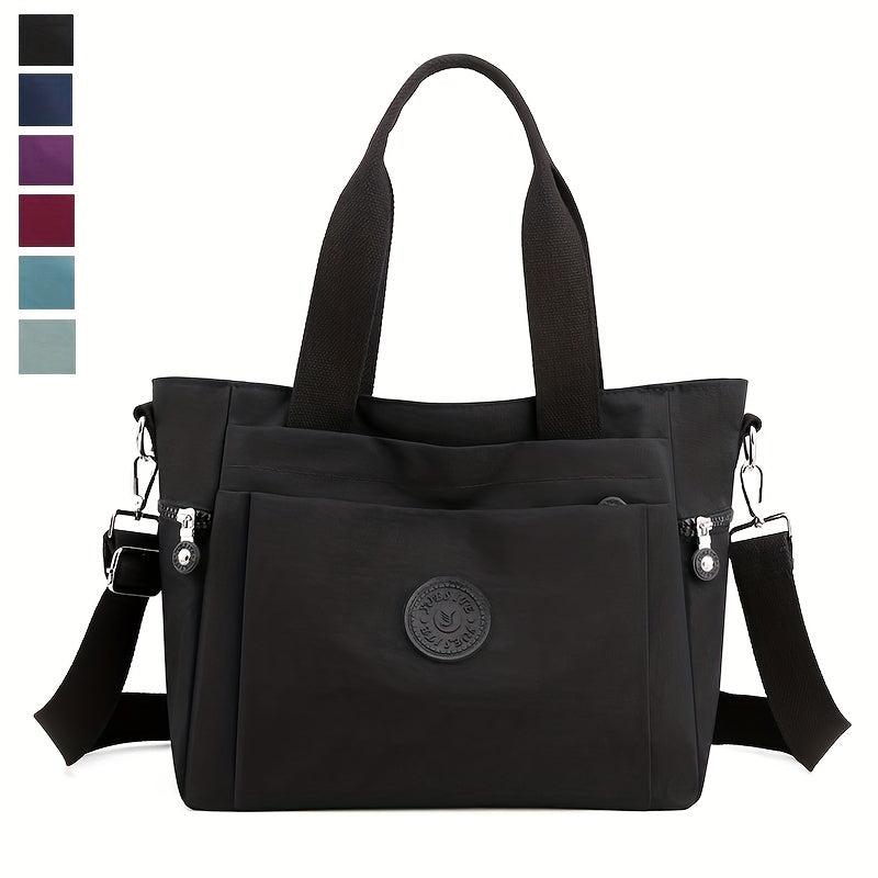 Large Capacity Crossbody Tote Bag Nylon Lightweight Messenger Bag