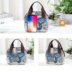 Animal Print Ethnic Style Top Handle Tote Bag