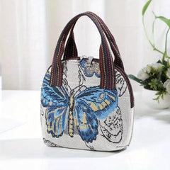 Animal Print Ethnic Style Top Handle Tote Bag