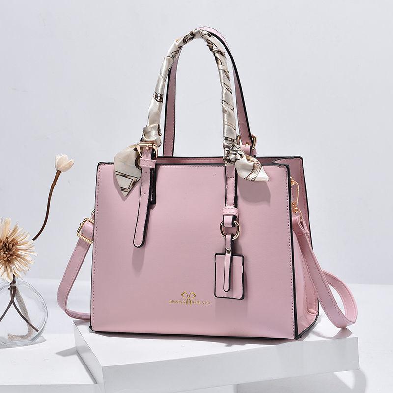 Crocodile Pattern Handbag with Scarf Decor