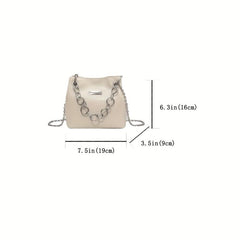 Women's Chain Crossbody Bag Street Handbag Bucket Shoulder Purse