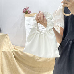 Ruched Mini Handbag Clutch Bag for Women