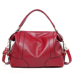 Litchi Pattern Satchel Bag Women's Solid Handbag