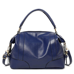 Litchi Pattern Satchel Bag Women's Solid Handbag
