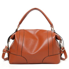 Litchi Pattern Satchel Bag Women's Solid Handbag