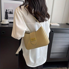 Minimalist Shoulder Bag Faux Leather Handbag