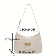 Minimalist Shoulder Bag Faux Leather Handbag
