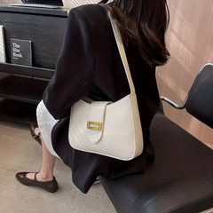 Minimalist Shoulder Bag Faux Leather Handbag