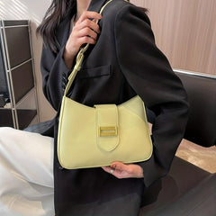 Minimalist Shoulder Bag Faux Leather Handbag