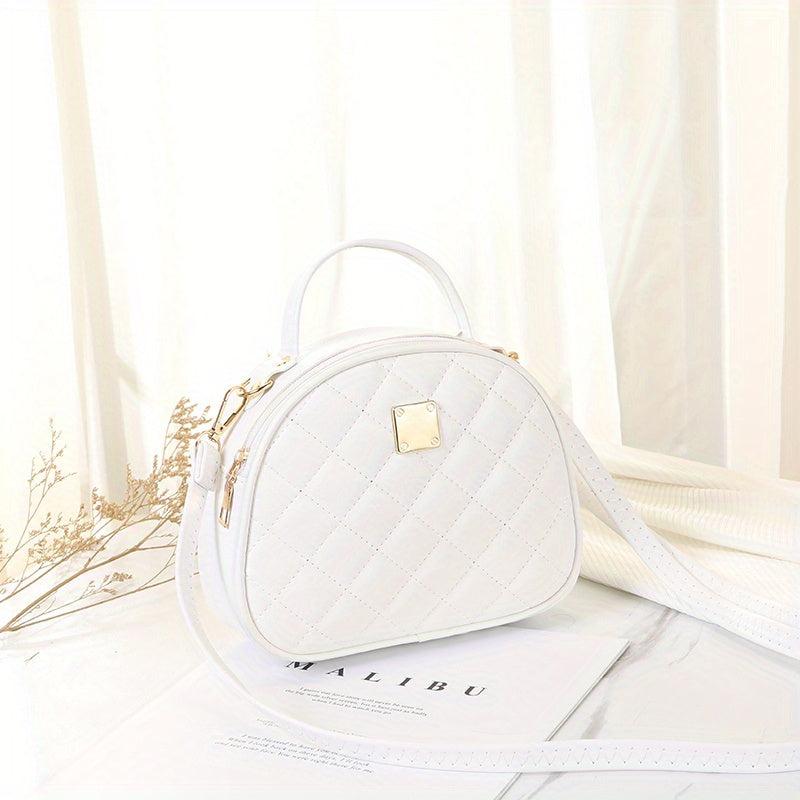 Argyle Quilted Shoulder Bag Crossbody Handbag