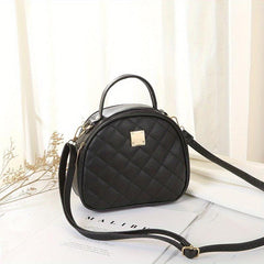 Argyle Quilted Shoulder Bag Crossbody Handbag