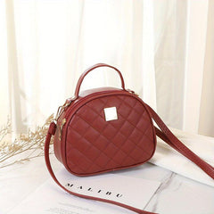 Argyle Quilted Shoulder Bag Crossbody Handbag