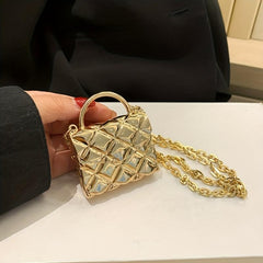Quilted Crossbody Bag Acrylic Shoulder Handbag & Coin Purse