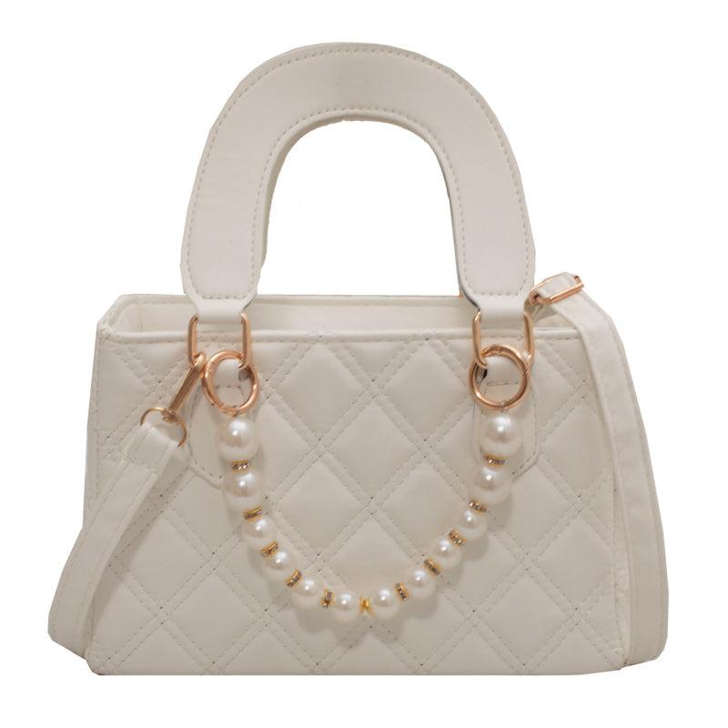 Pearl Decorative Chain Women's Crossbody Bag
