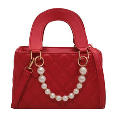 Pearl Decorative Chain Women's Crossbody Bag