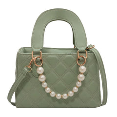 Pearl Decorative Chain Women's Crossbody Bag