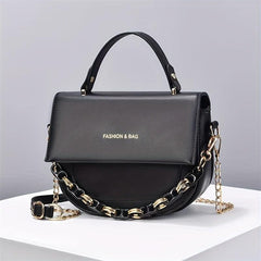 Letter Graphic Handbag Chain Crossbody Bag Small Flap Purse