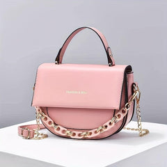 Letter Graphic Handbag Chain Crossbody Bag Small Flap Purse