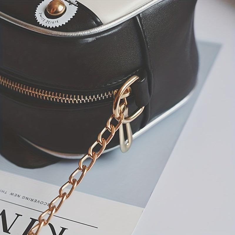 Retro Camera Crossbody Bag PU Leather Handbag Women's Shoulder Bag & Purse