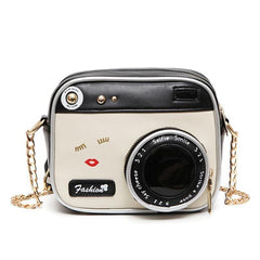 Retro Camera Crossbody Bag PU Leather Handbag Women's Shoulder Bag & Purse