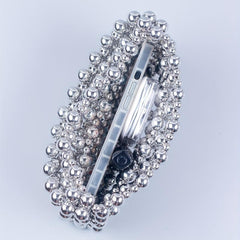 Mini Beaded Square Handbag Hollow Out Clutch Bag Women's Versatile Purse