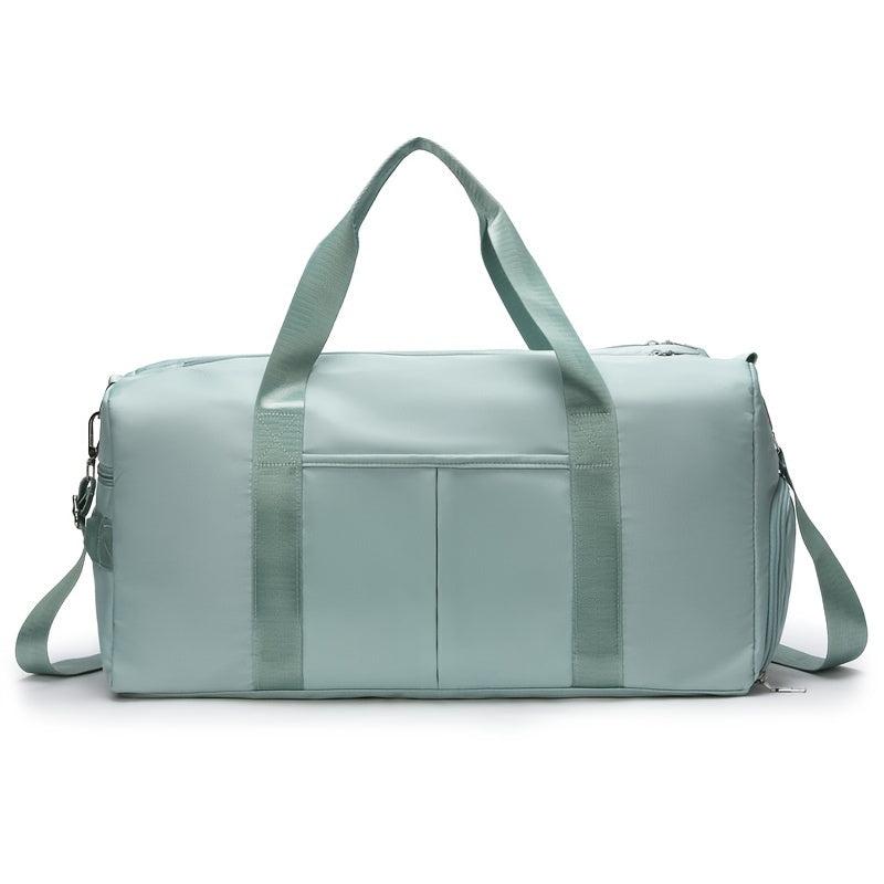 Large Zipper Duffel Bag Sports Gym Bag with Shoe Compartment