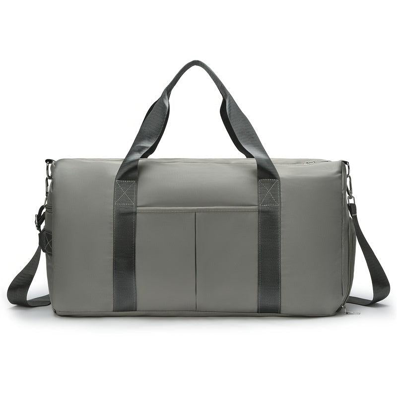 Large Zipper Duffel Bag Sports Gym Bag with Shoe Compartment