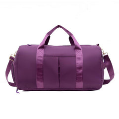 Large Zipper Duffel Bag Sports Gym Bag with Shoe Compartment