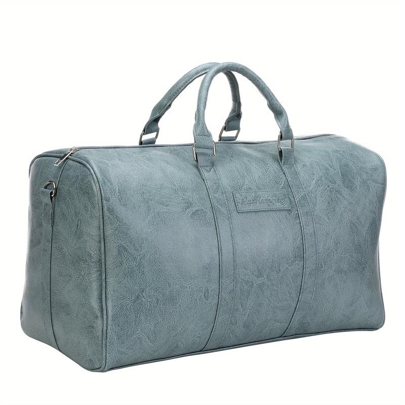 Men's Leather Duffle Bag Gym Sport Travel Weekend Tote Carry On Bag