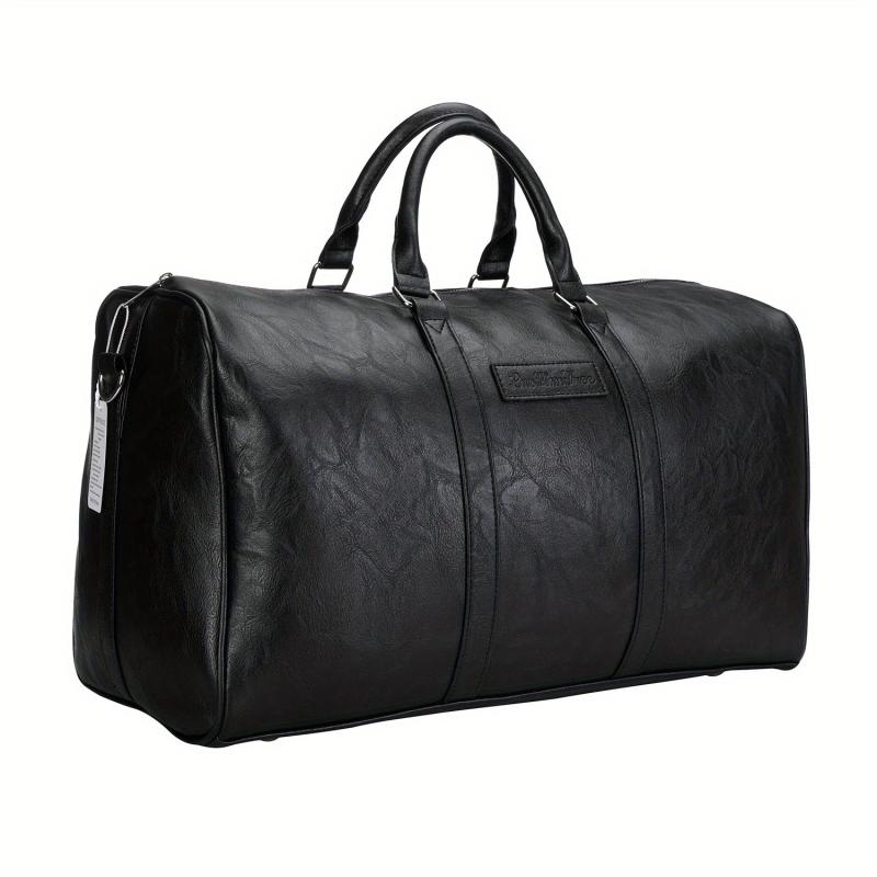Men's Leather Duffle Bag Gym Sport Travel Weekend Tote Carry On Bag