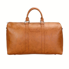 Men's Leather Duffle Bag Gym Sport Travel Weekend Tote Carry On Bag