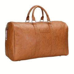 Men's Leather Duffle Bag Gym Sport Travel Weekend Tote Carry On Bag