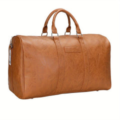 Men's Leather Duffle Bag Gym Sport Travel Weekend Tote Carry On Bag