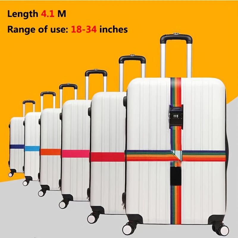 Adjustable Travel Luggage Strap with Password 18-34 Inch