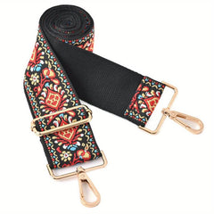 Ethnic Embroidered Wrap Strap Adjustable Portable Strap