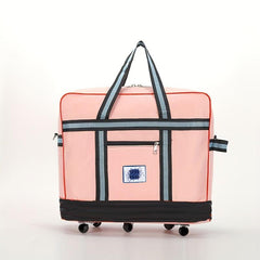 Large Capacity Travel Luggage Bag Versatile Storage Duffle Bag With Wheels
