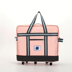 Large Capacity Travel Luggage Bag Versatile Storage Duffle Bag With Wheels