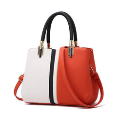 Colorblock Tote Satchel Bag Classic Shoulder Bag for Work