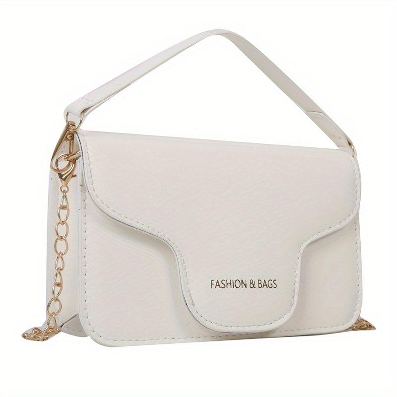 Graphic Mini Chain Crossbody Bag with Top Handle