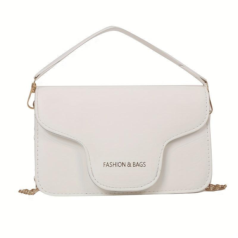 Graphic Mini Chain Crossbody Bag with Top Handle