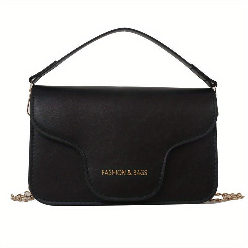 Graphic Mini Chain Crossbody Bag with Top Handle