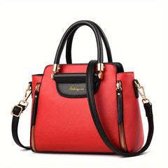 Women's Contrast Crossbody Bag Top Handle Satchel Purse