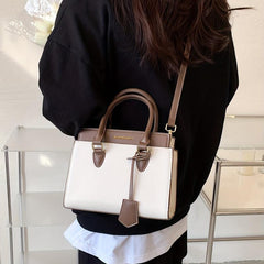 Top Handle Satchel Crossbody Bag PU Leather Handbag Purse
